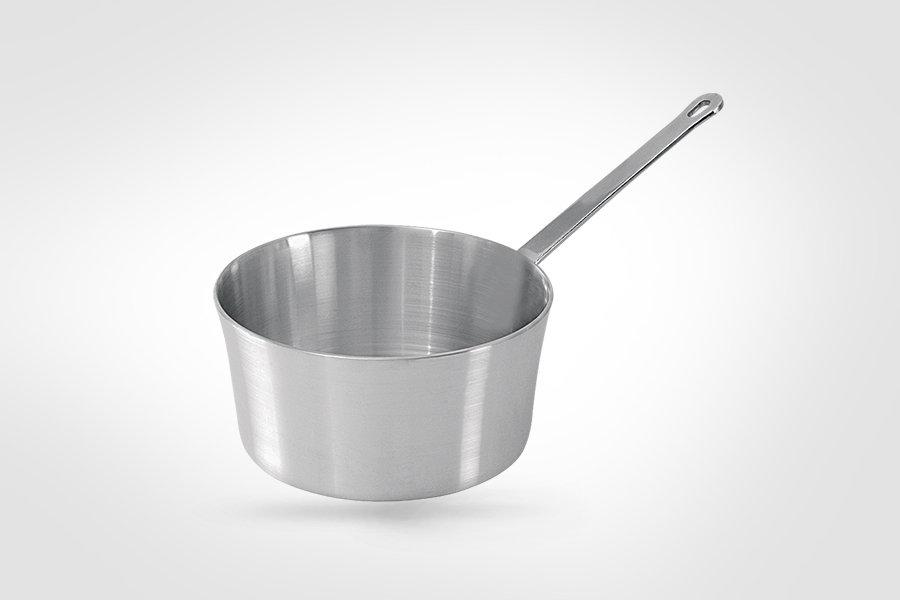 Professional Aluminum Saucepan with Metal Handle