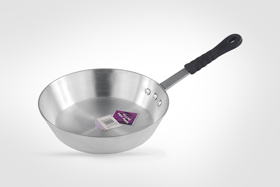 V-Shape Fry pan with Silicon Handle