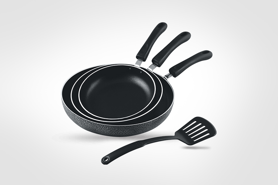 3 Pieces Non-Stick Fry Pan Set