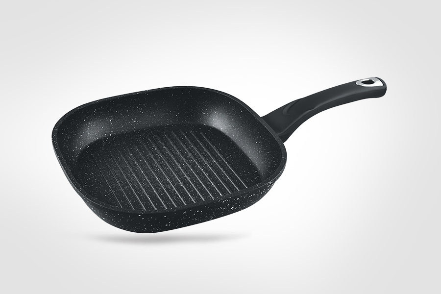 2070.jpg 2070 | Diecasting Aluminum Non-Stick Grill Pan - Image 1